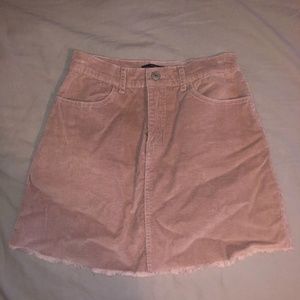 Brandy Melville Pale pink corduroy skirt